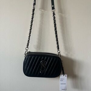 Black Quilted Crossbody Bag